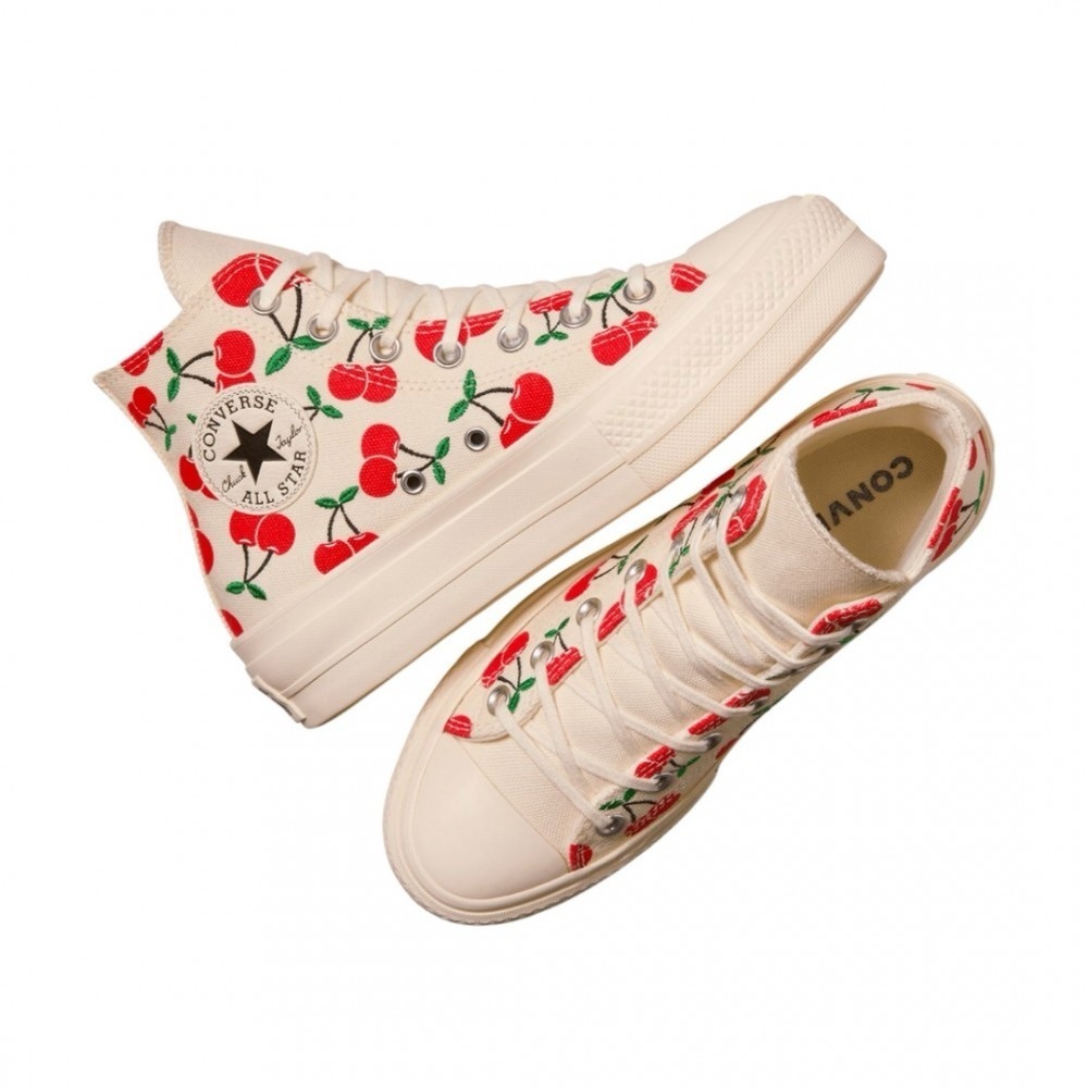 CONVERSE CHUCK TAYLOR ALL STAR LIFT PLATFORM CHERRIES - Picture 10 of 13